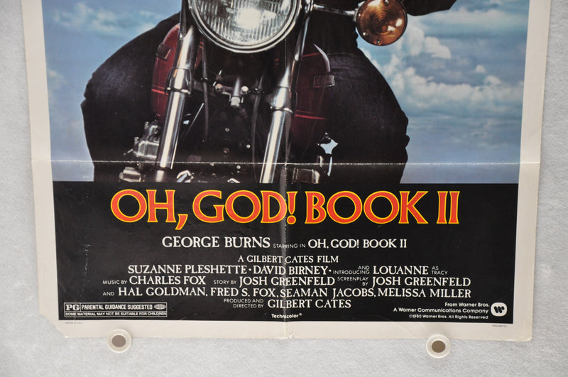 1980 Oh God! Book II Original 1SH Movie Poster 27 x 41 George Burns   - TvMovieCards.com