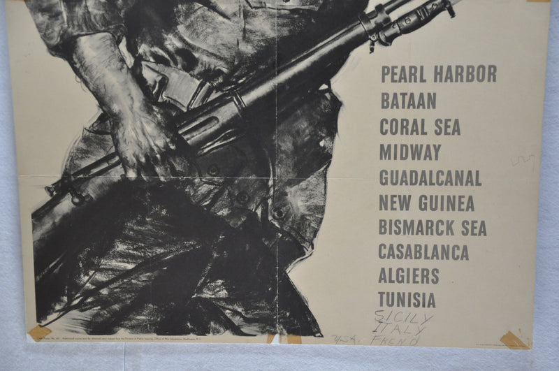 WWII OWI War Poster #62 "We have Just Begun to Fight! (28.5 X 40)   - TvMovieCards.com