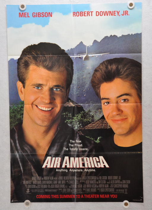 1990 Air America Original 1SH Movie Poster 27 x 41 Mel Gibson Robert Downey Jr   - TvMovieCards.com