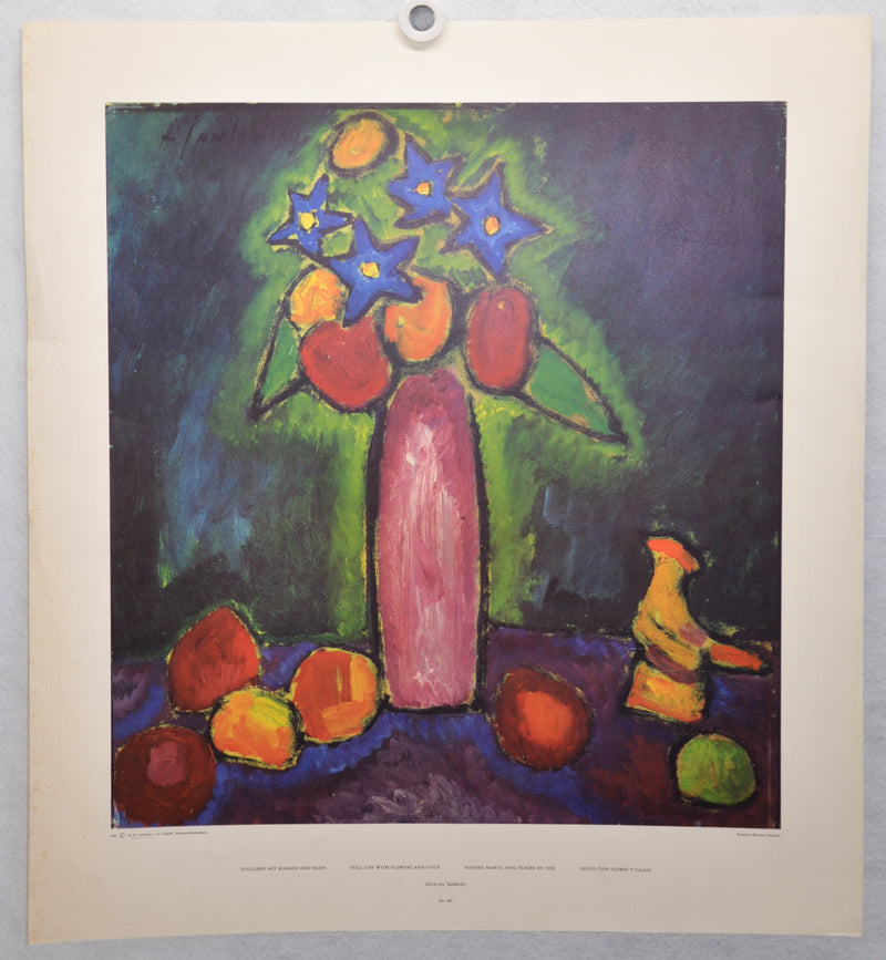 Alexej Von Jawlensky "Still Life With Flowers" Art Print Poster 19 x 25   - TvMovieCards.com