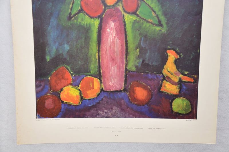 Alexej Von Jawlensky "Still Life With Flowers" Art Print Poster 19 x 25   - TvMovieCards.com