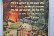 WWII War Poster "And if Our Lines Should Form" US Marine Corp (30 X 40) CC Beall   - TvMovieCards.com