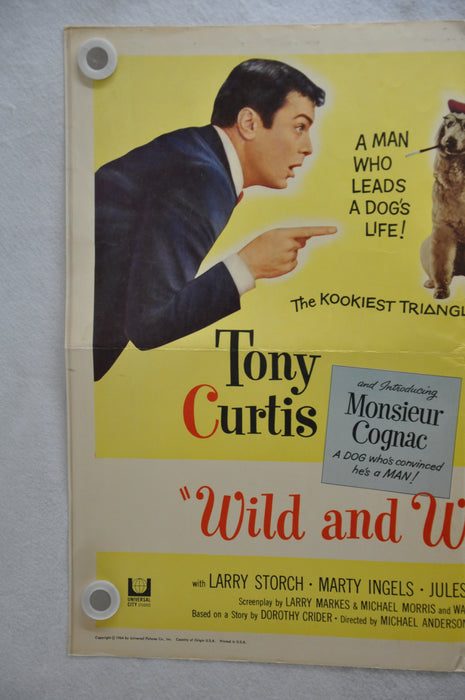 1964 Wild and Wonderful Original Half Sheet Movie Poster Tony Curtis   - TvMovieCards.com