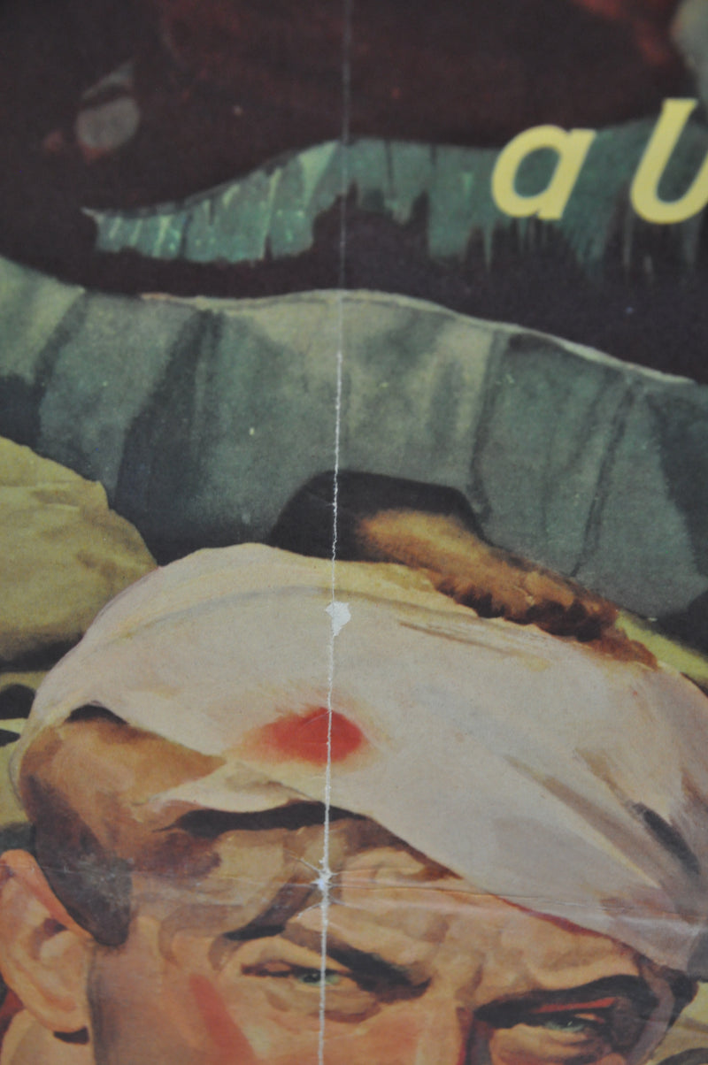 WWII War Poster "And if Our Lines Should Form" US Marine Corp (30 X 40) CC Beall   - TvMovieCards.com