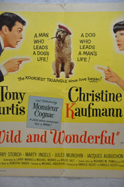 1964 Wild and Wonderful Original Half Sheet Movie Poster Tony Curtis   - TvMovieCards.com