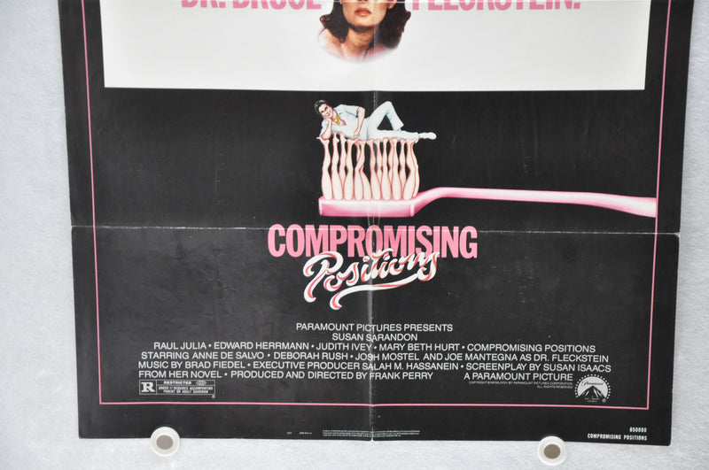 1985 Compromising Positions Original 1SH Movie Poster 27 x 41 Susan Sarandon   - TvMovieCards.com