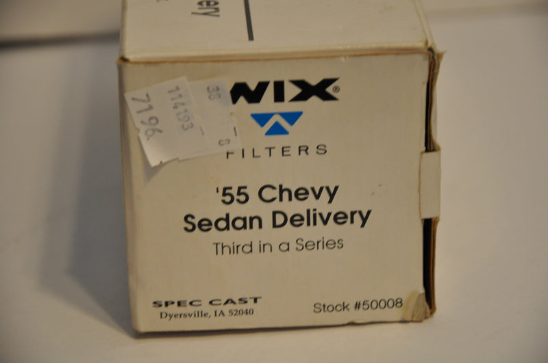 Wix Filters Auto Value 1955 Chevy Sedan Delivery Diecast Coin Bank Blue   - TvMovieCards.com