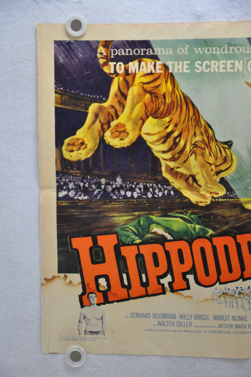 1961 Hippodrome Original Half Sheet Movie Poster Gerhard Riedmann Margit Nünke   - TvMovieCards.com