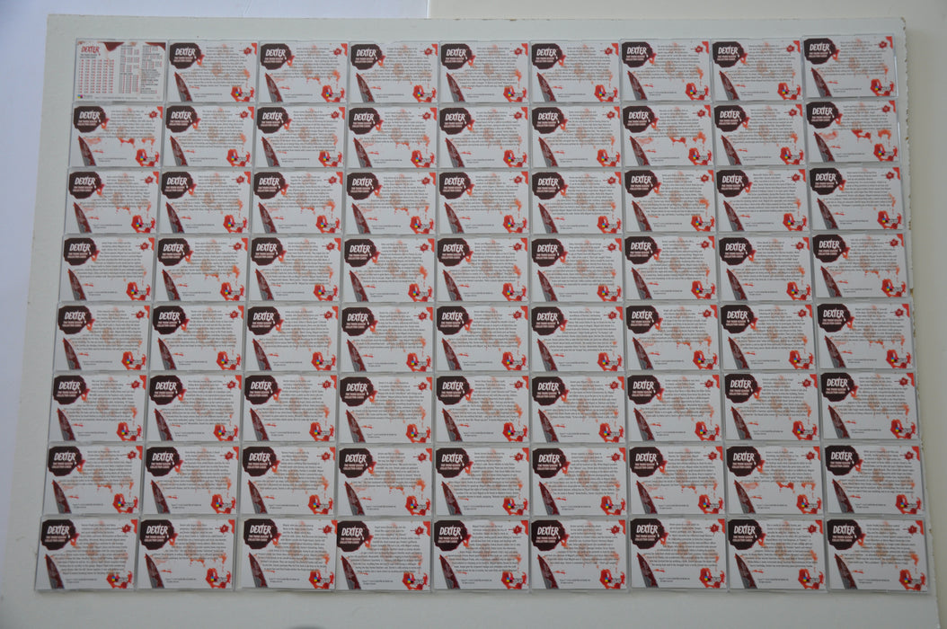 Dexter Season 3 Base Card Set 72 Cards Breygent 2010   - TvMovieCards.com