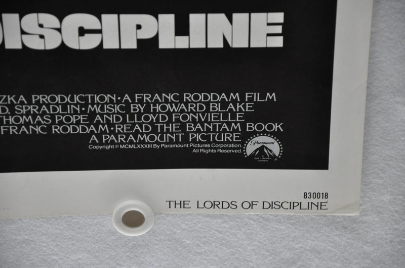 1983 The Lords of Discipline Original 1SH Movie Poster 27 x 41 David Keith   - TvMovieCards.com