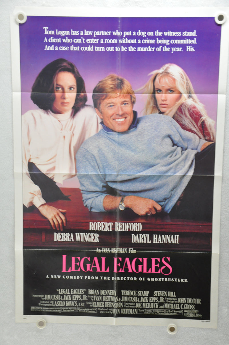 1986 Legal Eagles Original 1SH Movie Poster 27 x 41 Robert Redford, Debra Winger   - TvMovieCards.com