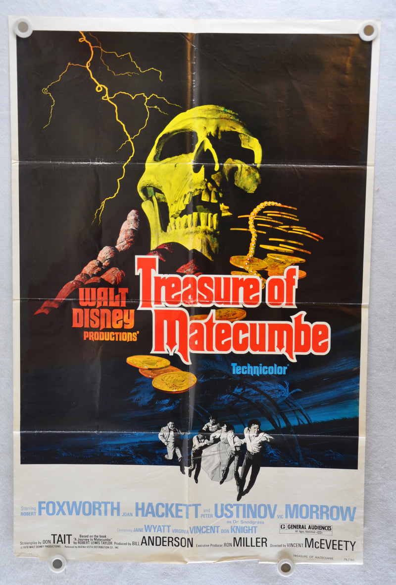1976 Treasure of Matecumbe Original 1SH Movie Poster Robert Foxworth   - TvMovieCards.com