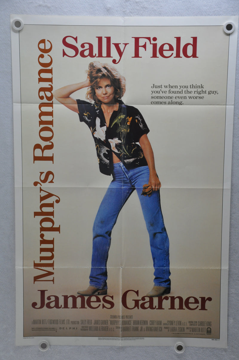 1985 Murphy's Romance Original 1SH Movie Poster 27 x 41 Sally Field James Garner   - TvMovieCards.com