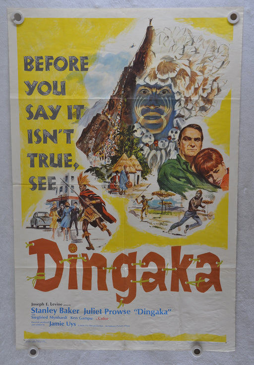1964 Dingaka Original 1SH Movie Poster Stanley Baker Juliet Prowse Ken Gampu   - TvMovieCards.com