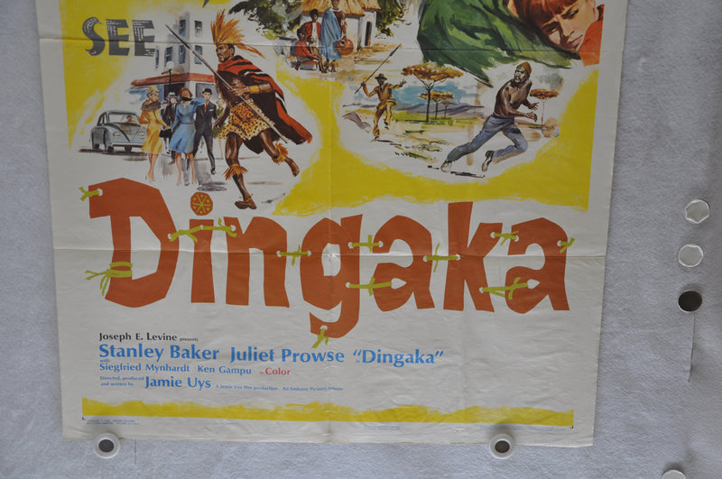 1964 Dingaka Original 1SH Movie Poster Stanley Baker Juliet Prowse Ken Gampu   - TvMovieCards.com