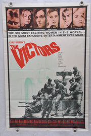 1963 The Victors Original 1SH Movie Poster 27 x 41 Vince Edwards Albert Finney   - TvMovieCards.com