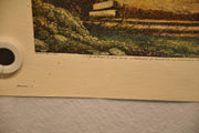 Luigi Rossini "Altra Veduta del Tempio Della Sibilla" Color Etching Print   - TvMovieCards.com