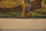 Luigi Rossini "Altra Veduta del Tempio Della Sibilla" Color Etching Print   - TvMovieCards.com