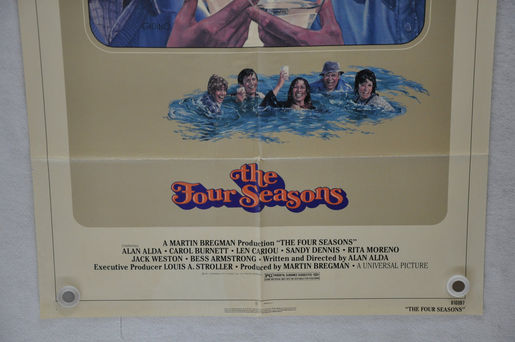 1981 The Four Seasons Original 1SH Movie Poster 27 x 41 Alan Alda Carol Burnett   - TvMovieCards.com