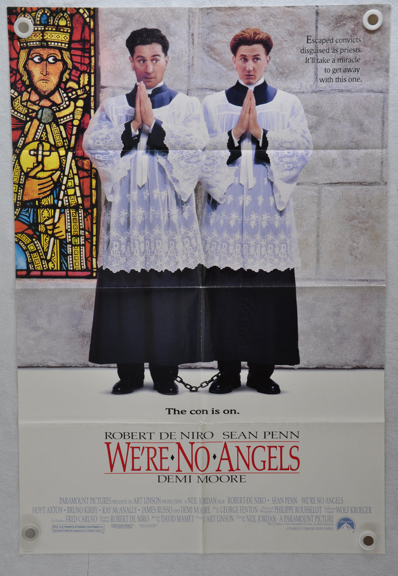 1989 We're No Angels Original 1SH Movie Poster 27 x 41 Robert De Niro Sean Penn   - TvMovieCards.com