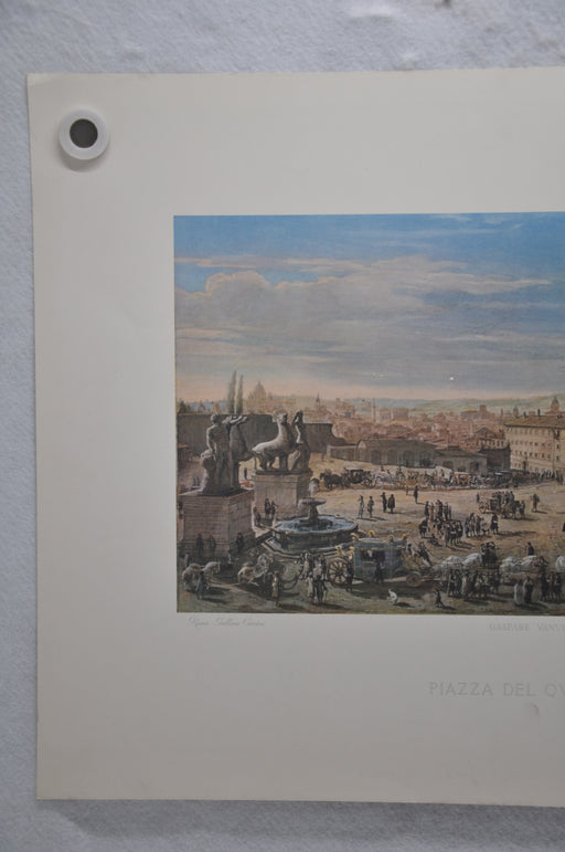 Gaspar van Wittel "Piazza Del Ovirinale" Art Print Poster 19 x 27   - TvMovieCards.com