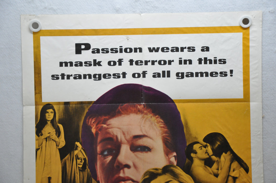 1967 Games Original 1SH Movie Poster 27 x 41 Simone Signoret James Caan   - TvMovieCards.com