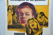 1967 Games Original 1SH Movie Poster 27 x 41 Simone Signoret James Caan   - TvMovieCards.com