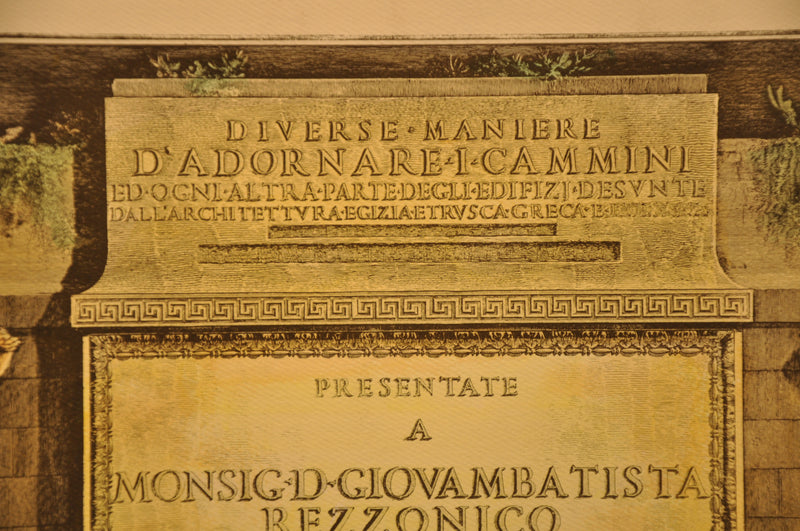 Giovanni Battista Piranesi Diverse Maniere d’Adornare Color Etching Print Lucas   - TvMovieCards.com