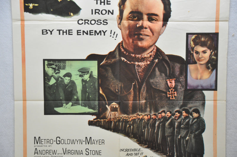 1962 The Password Is Courage Original 1SH Movie Poster 27 x 41 Dirk Bogarde   - TvMovieCards.com