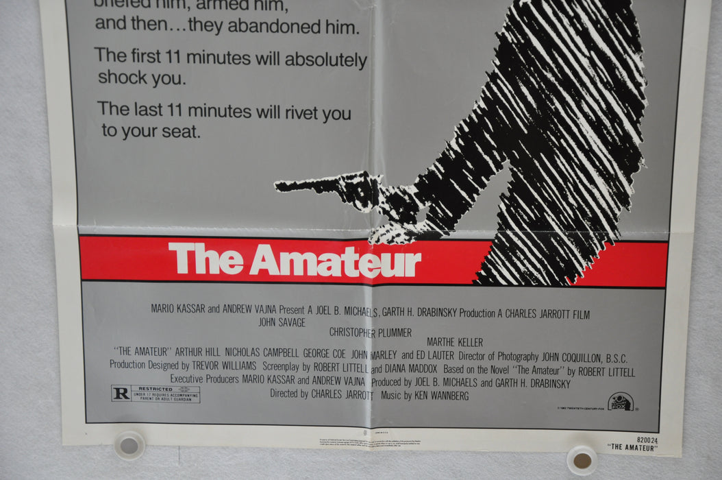 1981 The Amateur Original 1SH Movie Poster 27 x 41 John Savage Plummer Keller   - TvMovieCards.com