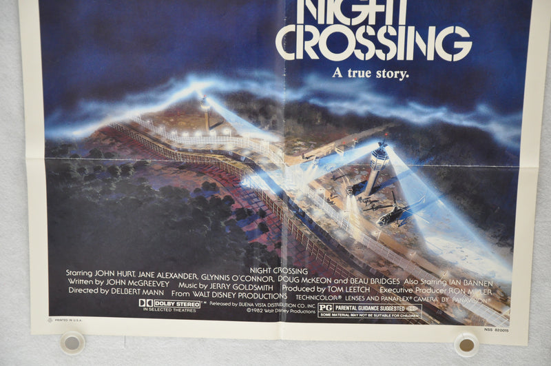 1982 Night Crossing Original 1SH Movie Poster 27 x 41 John Hurt Jane Alexander   - TvMovieCards.com