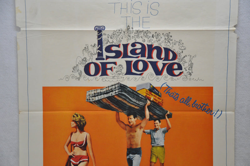 1963 Island of Love Original 1SH Movie Poster 27 x41 Robert Preston Giorgia Moll   - TvMovieCards.com