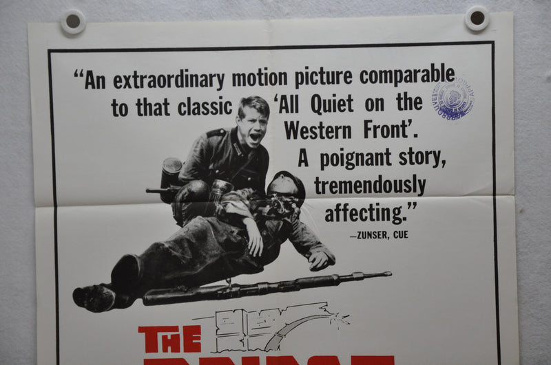 1961 The Bridge Original 1SH Movie Poster 27 x41  Folker Bohnet, Fritz Wepper   - TvMovieCards.com