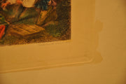Lancret Pinxit "Le Printemps" Champollion Sculp 1890 20"x26" Etching Print   - TvMovieCards.com