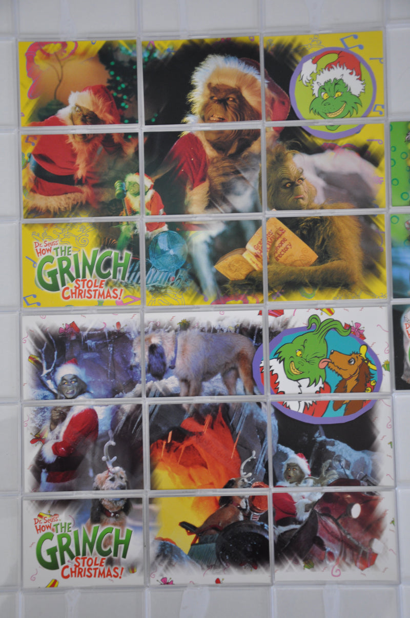 How The Grinch Stole Christmas Movie 1st Day Base Card Set with 3 Puzzles   - TvMovieCards.com