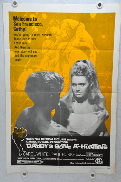 1969 Daddy's Gone A-Hunting Original 1SH Movie Poster 27 x 41 Carol White   - TvMovieCards.com