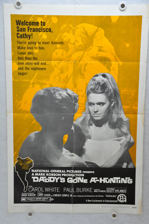1969 Daddy's Gone A-Hunting Original 1SH Movie Poster 27 x 41 Carol White   - TvMovieCards.com