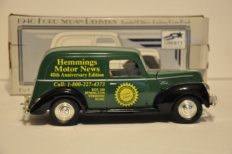 Liberty Classics Diecast Coin Bank 1940 Ford Sedan Delivery Hemmings Motor News   - TvMovieCards.com