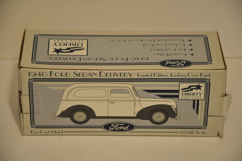 Liberty Classics Diecast Coin Bank 1940 Ford Sedan Delivery Hemmings Motor News   - TvMovieCards.com
