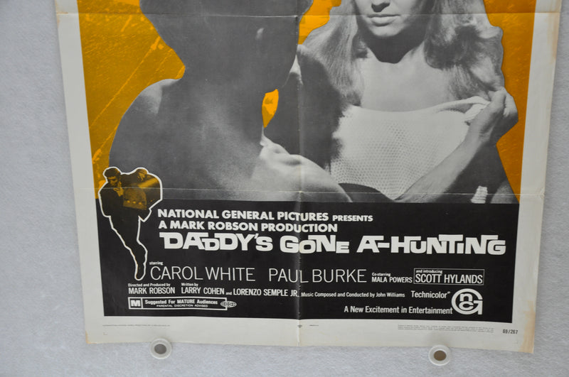 1969 Daddy's Gone A-Hunting Original 1SH Movie Poster 27 x 41 Carol White   - TvMovieCards.com