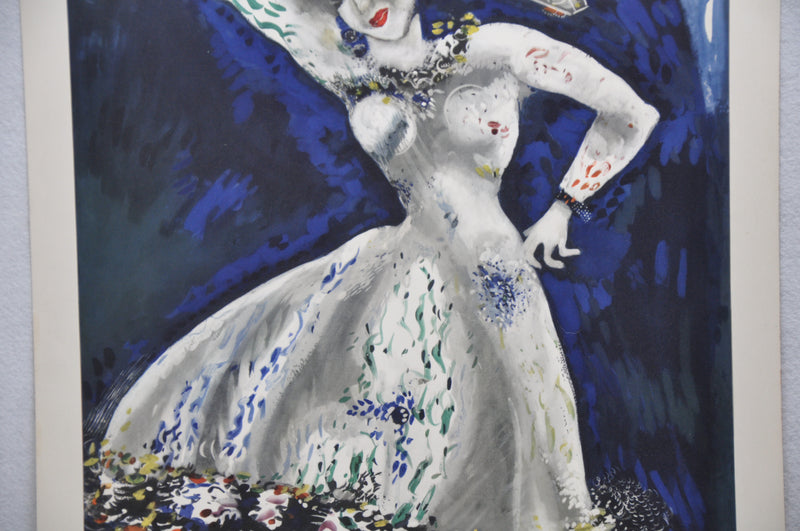 Marc Chagall "The Dancer" 1887 Art Print Poster 19 x 27   - TvMovieCards.com