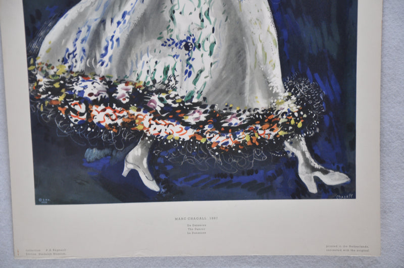 Marc Chagall "The Dancer" 1887 Art Print Poster 19 x 27   - TvMovieCards.com