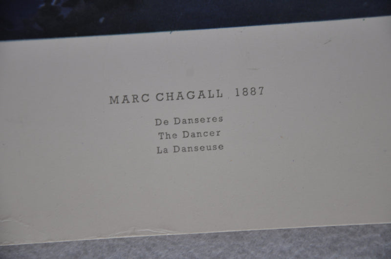 Marc Chagall "The Dancer" 1887 Art Print Poster 19 x 27   - TvMovieCards.com