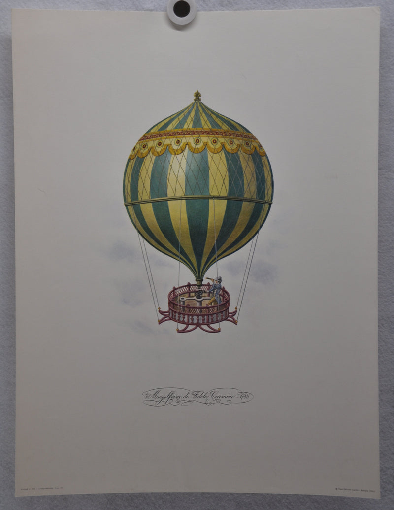 "Stampa Mongolfiera di Fedele Carmine 1788 " Art Print Poster 16 x 22   - TvMovieCards.com