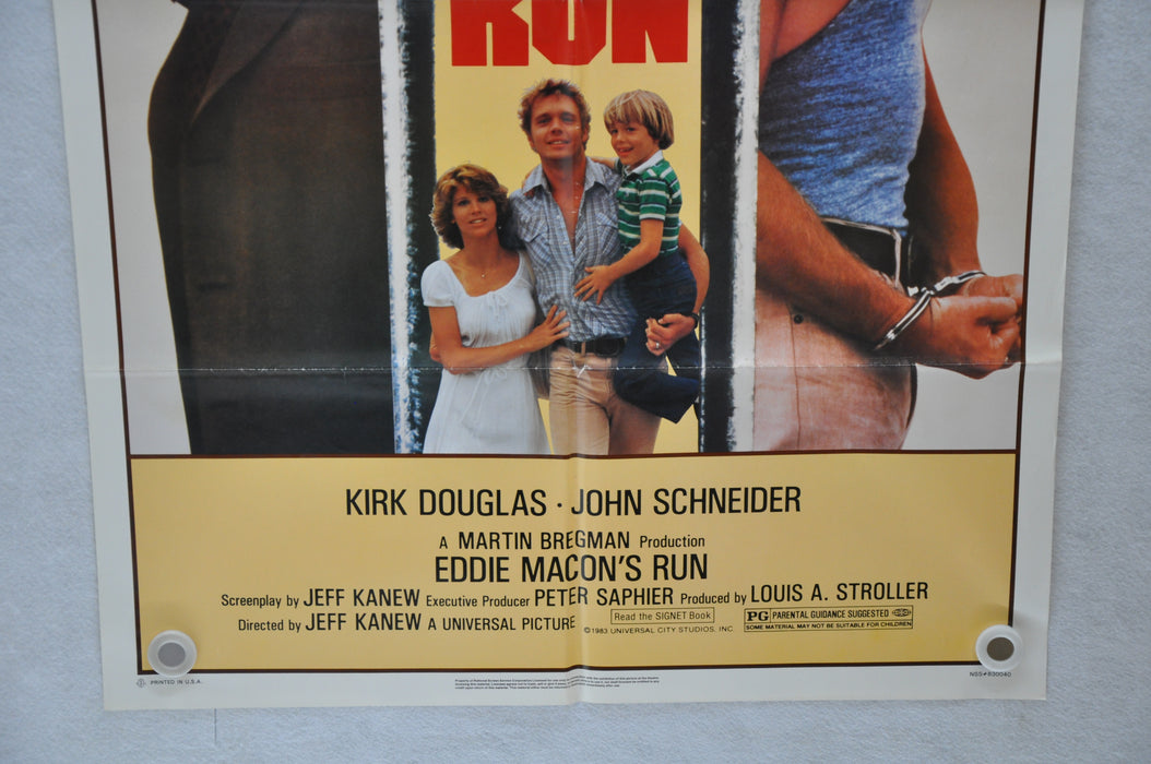 1983 Eddie Macon's Run Original 1SH Movie Poster 27 x 41 Kirk Douglas   - TvMovieCards.com