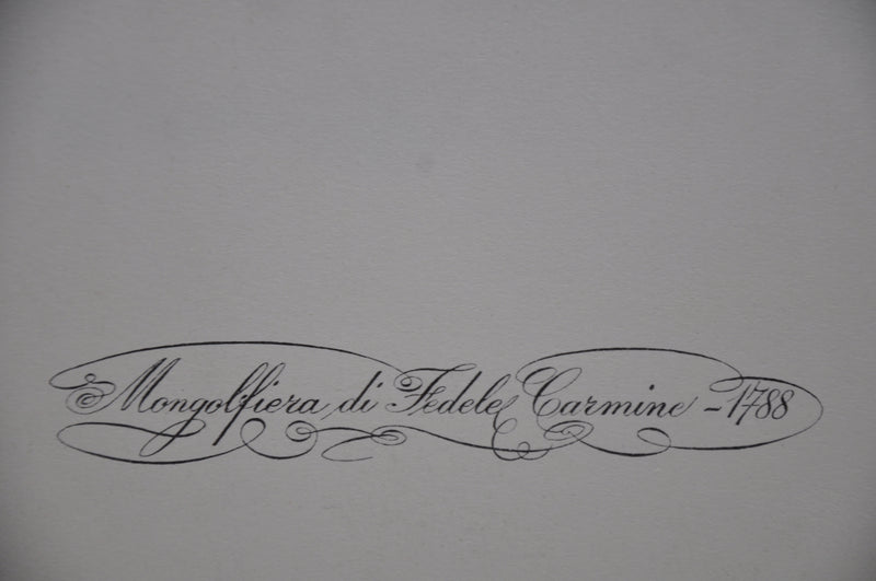 "Stampa Mongolfiera di Fedele Carmine 1788 " Art Print Poster 16 x 22   - TvMovieCards.com
