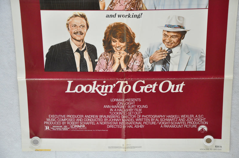 1982 Looking To Get Out Original 1SH Movie Poster 27 x 41 Jon Voight Ann-Margret   - TvMovieCards.com