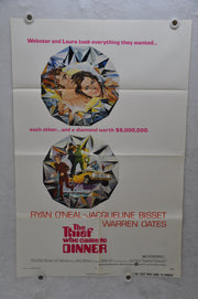 1973 The Thief Who Came to Dinner Original 1SH Movie Poster 27 x 41 Ryan O'Neal,   - TvMovieCards.com
