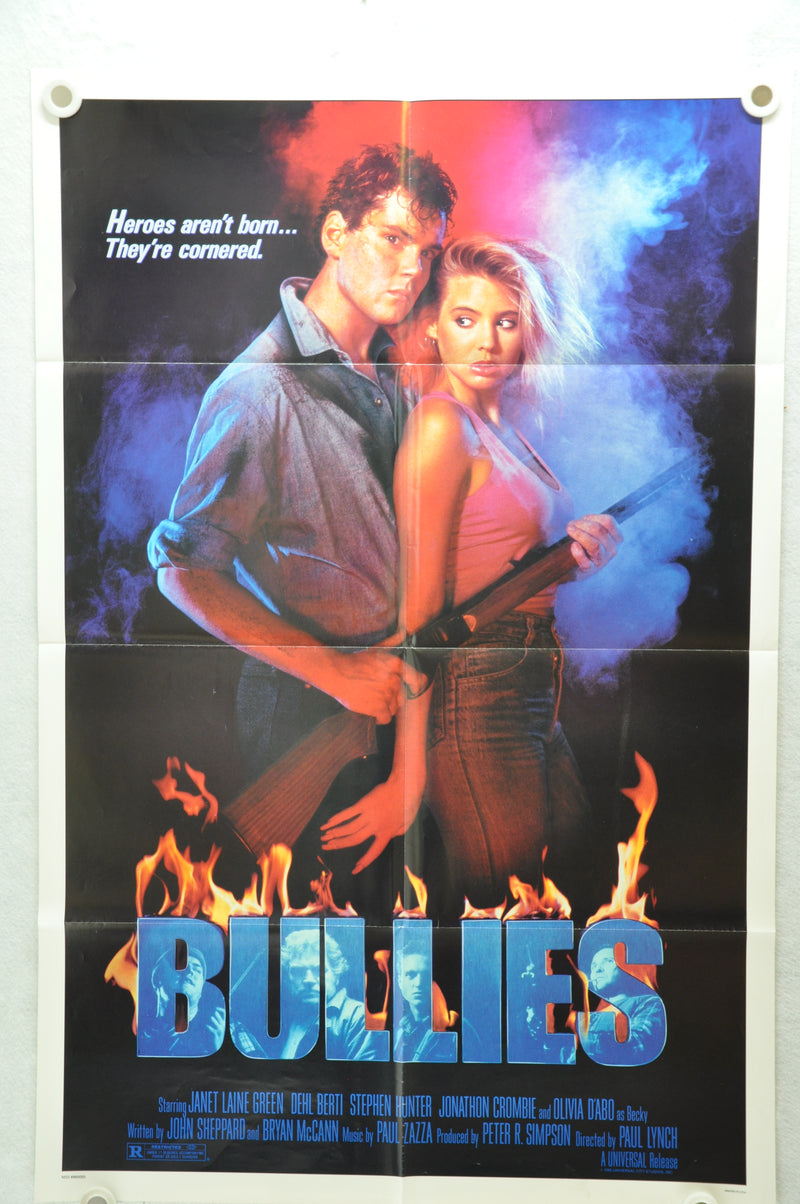 1986 Bullies Original 1SH Movie Poster 27x 41 Jonathan Crombie Janet-Laine Green   - TvMovieCards.com