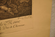 François Lemoyne "L'Enlèvement d'Europe" 20"x26" Engraving Etching Print   - TvMovieCards.com